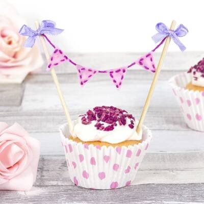 Bunting Cupcake Topper craft activity