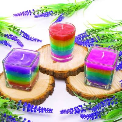 Rainbow Candle craft activity