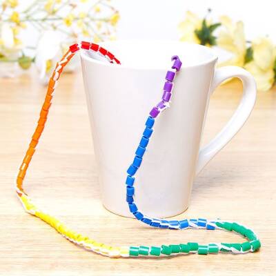 Hama Bead Rainbow Necklace craft activity