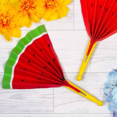 Watermelon Peg Fan craft activity