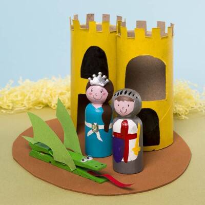 Medieval Castle Model craft activity