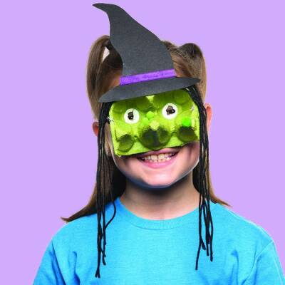 Scary Witch Mask craft activity