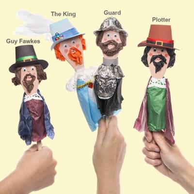 Gunpowder Plot Puppets craft activity