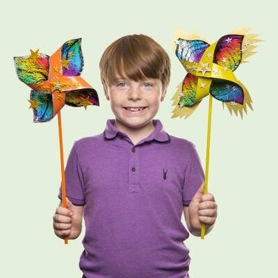 Spinning Catherine Wheel craft activity