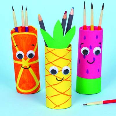 Summer Fruit Pen Pots craft activity