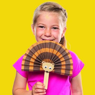 Hedgehog Fan craft activity