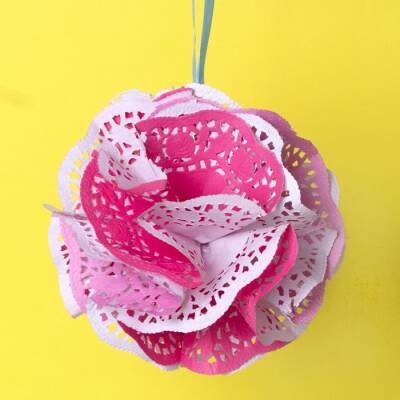 Doily Hanging Decoration craft activity