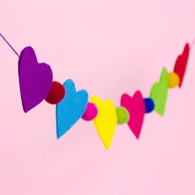 Heart Bunting craft activity