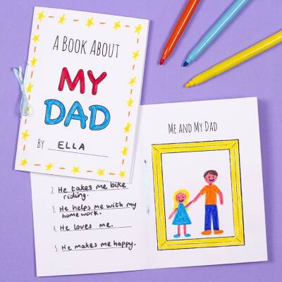 A Book About My Dad craft activity