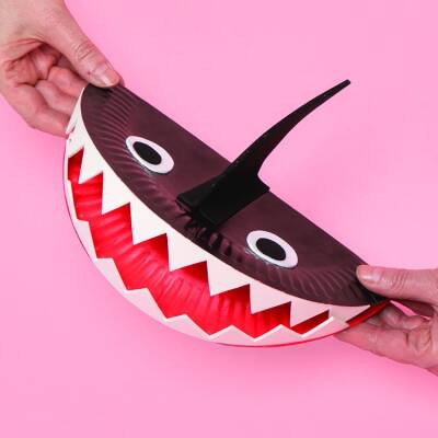 Paper Plate Shark craft activity