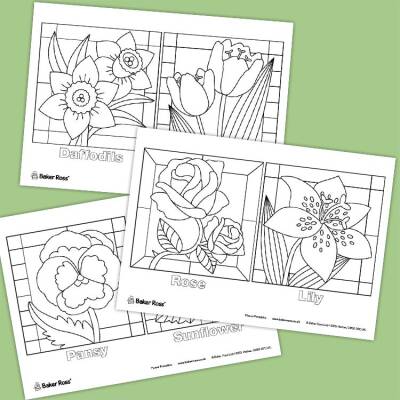 Flower Pictures craft activity