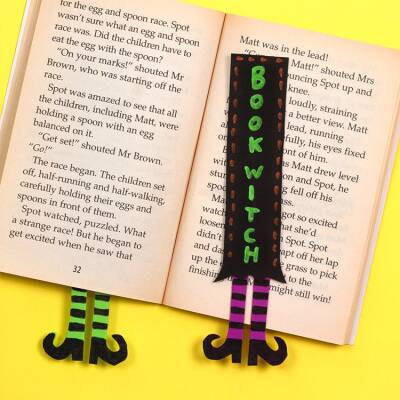 Witch’s Legs Bookmark craft activity