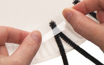 Paper Plate Spider Treat Holder step image