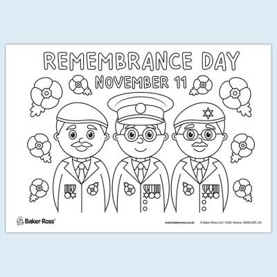 Remembrance Day Veterans Poster craft activity