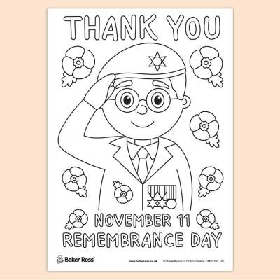 Remembrance Day THANK YOU Poster craft activity