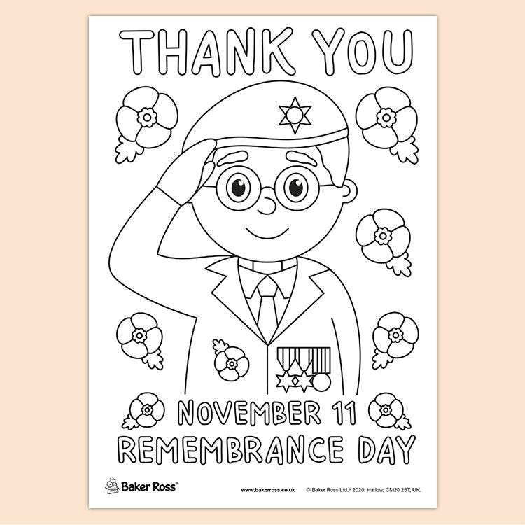 Remembrance Day THANK YOU Poster craft activity