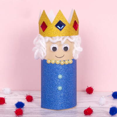 Queen Elizabeth II Cardboard Tube Mascot craft activity
