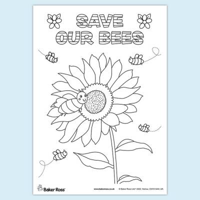 Save Our Bees Poster craft activity