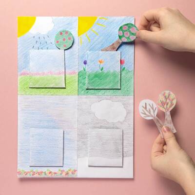 Season Pocket Matching craft activity