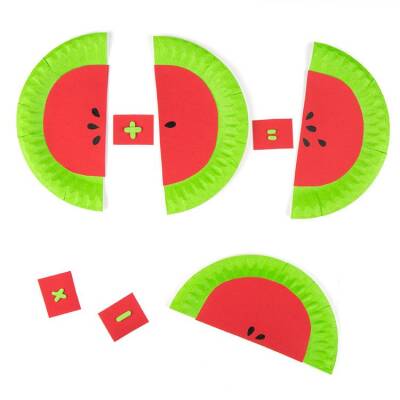 Watermelon Maths Game craft activity