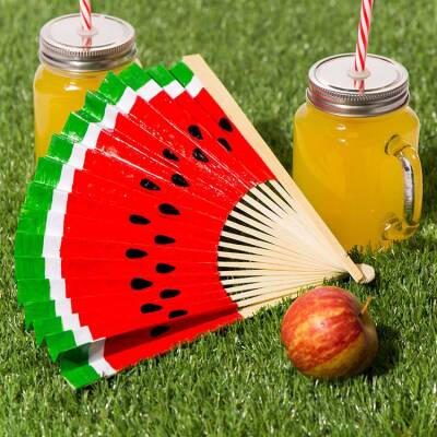 Watermelon Fan craft activity
