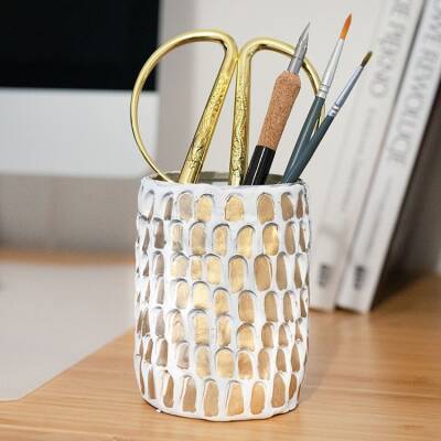 Textured Clay Can Desk Tidy craft activity