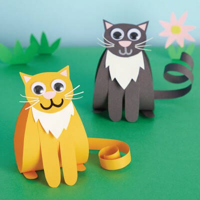 3D Cat craft activity