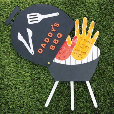 BBQ Handprint Card craft activity