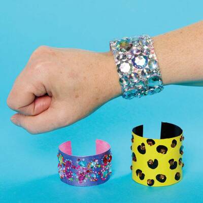 Paint & Sparkle Cuff Bracelets craft activity