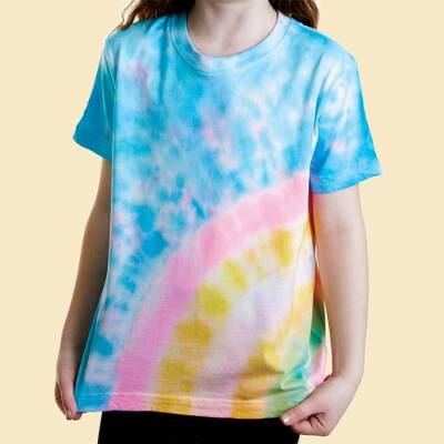 Pastel Rainbow Tie-Dye T-Shirt craft activity