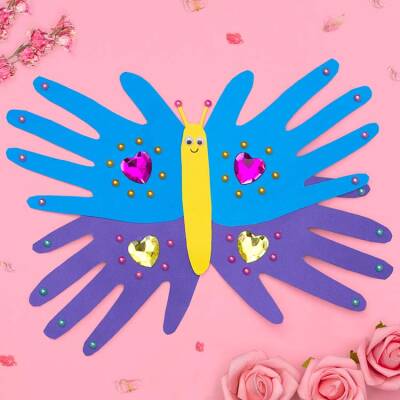 Handprint Butterfly craft activity