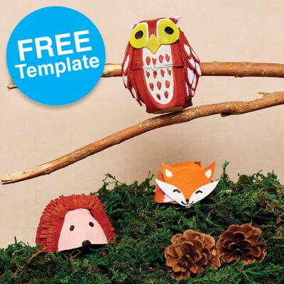 Egg Carton Animals craft activity