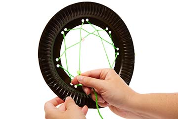 Glow In The Dark Dinosaur Dream Catcher step image