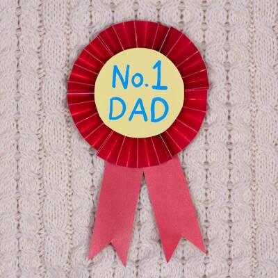 No.1 Dad Rosette Badge craft activity
