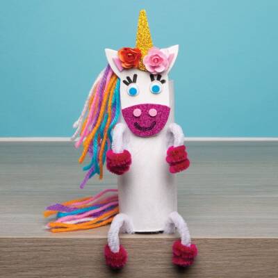 Rainbow Unicorn Mascot craft activity