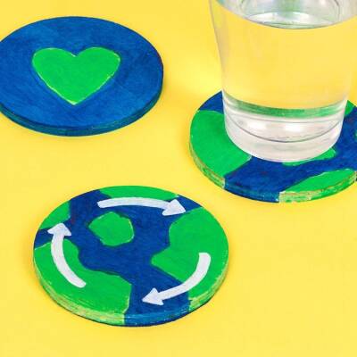Earth Day Coasters craft activity