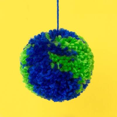 Earth Pom Pom craft activity