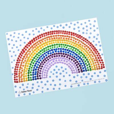Rainbow Dot Paintings craft activity