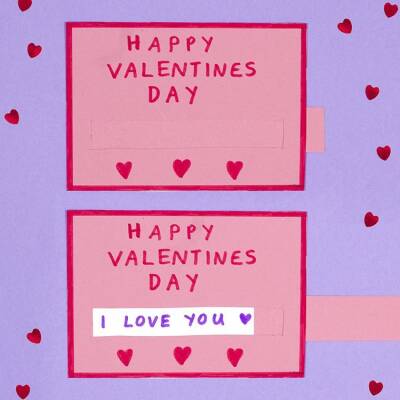 Secret Valentine Message craft activity
