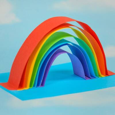 3D Rainbow Decoration craft activity