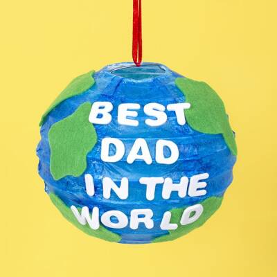Best Dad in the World Globe craft activity
