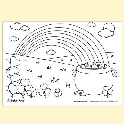 Rainbow with crock of gold poster craft activity