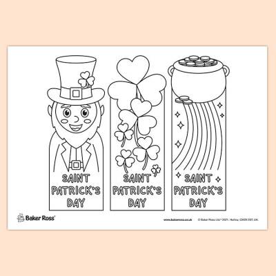 St. Patricks Day Bookmarks craft activity