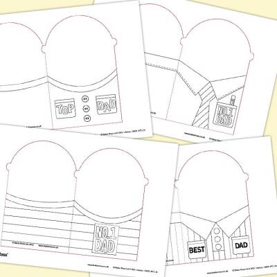 Father’s Day Face Cards craft activity