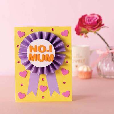 Mum Rosette Card craft activity