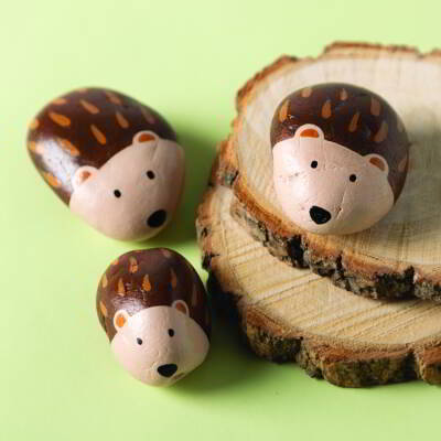 Rocky Hedgehog Family craft activity