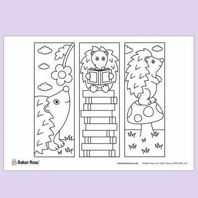 Hedgehog Bookmarks craft activity