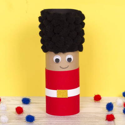 Royal Guard Cardboard Tube Mascot craft activity