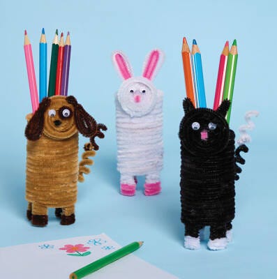 Furry Pet Pen Pots craft activity