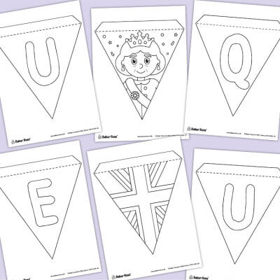 Queen’s Platinum Jubilee Bunting craft activity